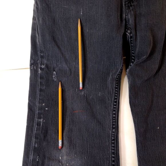 Vintage Mens Levi Strauss & Co 559 Relaxed Fit Red Tab Jeans Tag Sz 34x32 Black - Picture 12 of 12